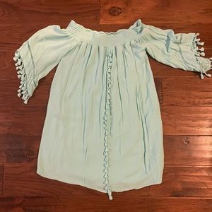 AQUA Off the Shoulder Cover Up